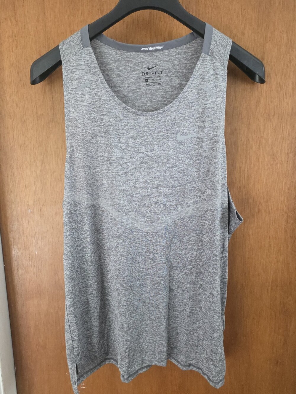 Nike Dri-Fit Medalist DRY Knit Grey Men's Running Tank Sz XL NWOT